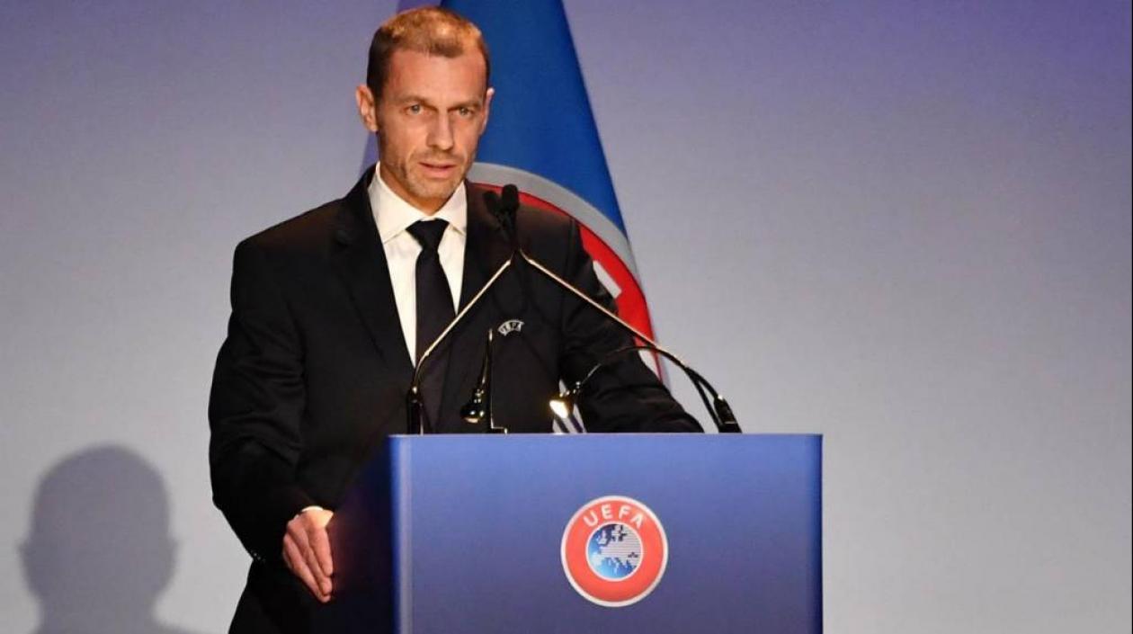 El esloveno Aleksander Ceferin, presidente de la UEFA.