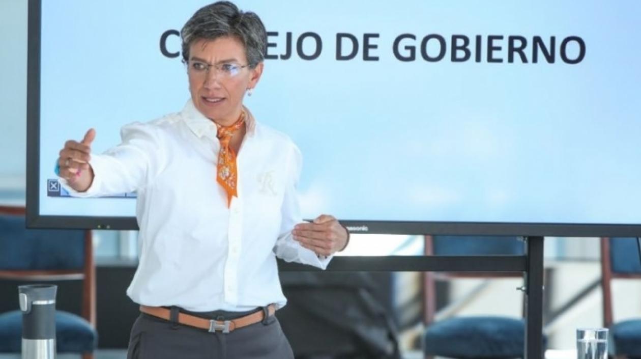 La Alcaldesa de Bogotá, Claudia López.