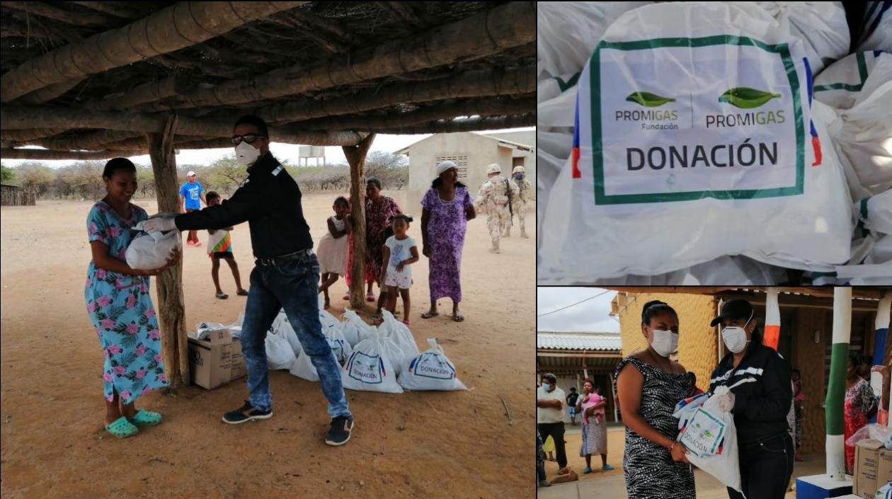 Ayudas de Promigas llegaron a La Guajira.