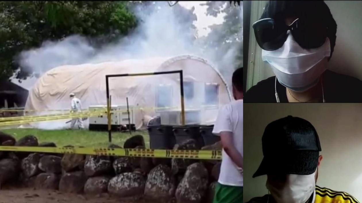 Base de Tolemaida y dos infectados.