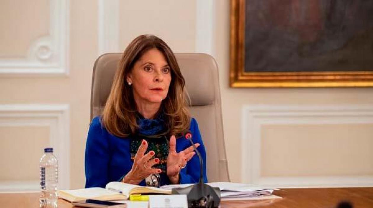 Marta Lucía Ramírez, vicepresidenta de la república.