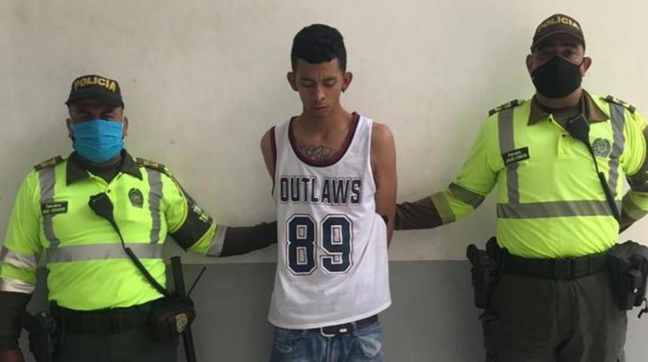 El capturado fue conducido a la URI de la Fiscalía.