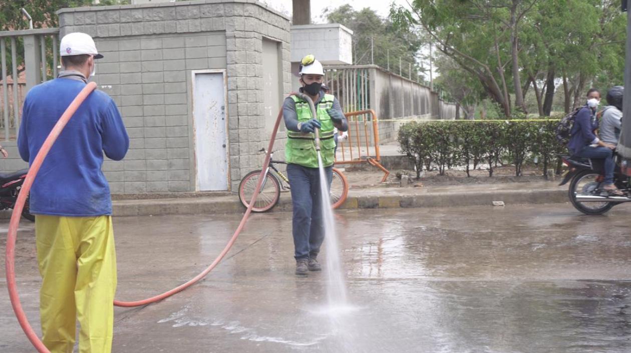 Lavado para disminuir las posibilidades de contagio por el Covid-19.
