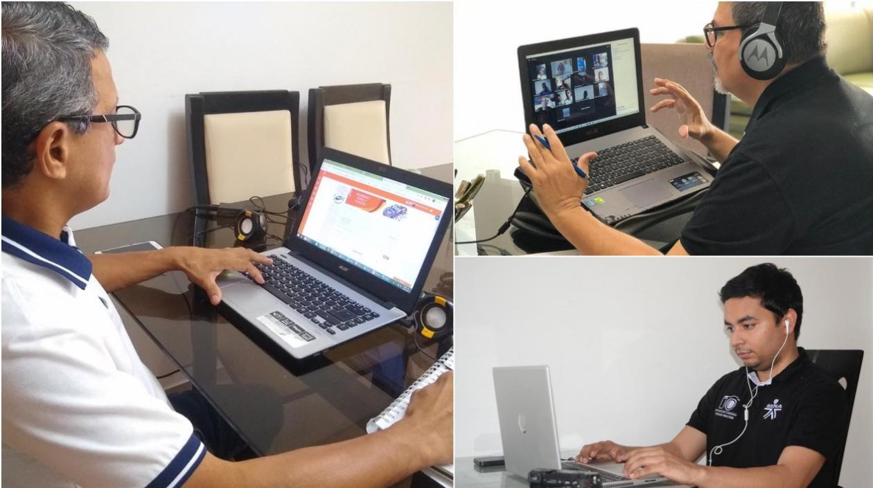 Aprendices siguen su formación en casa.