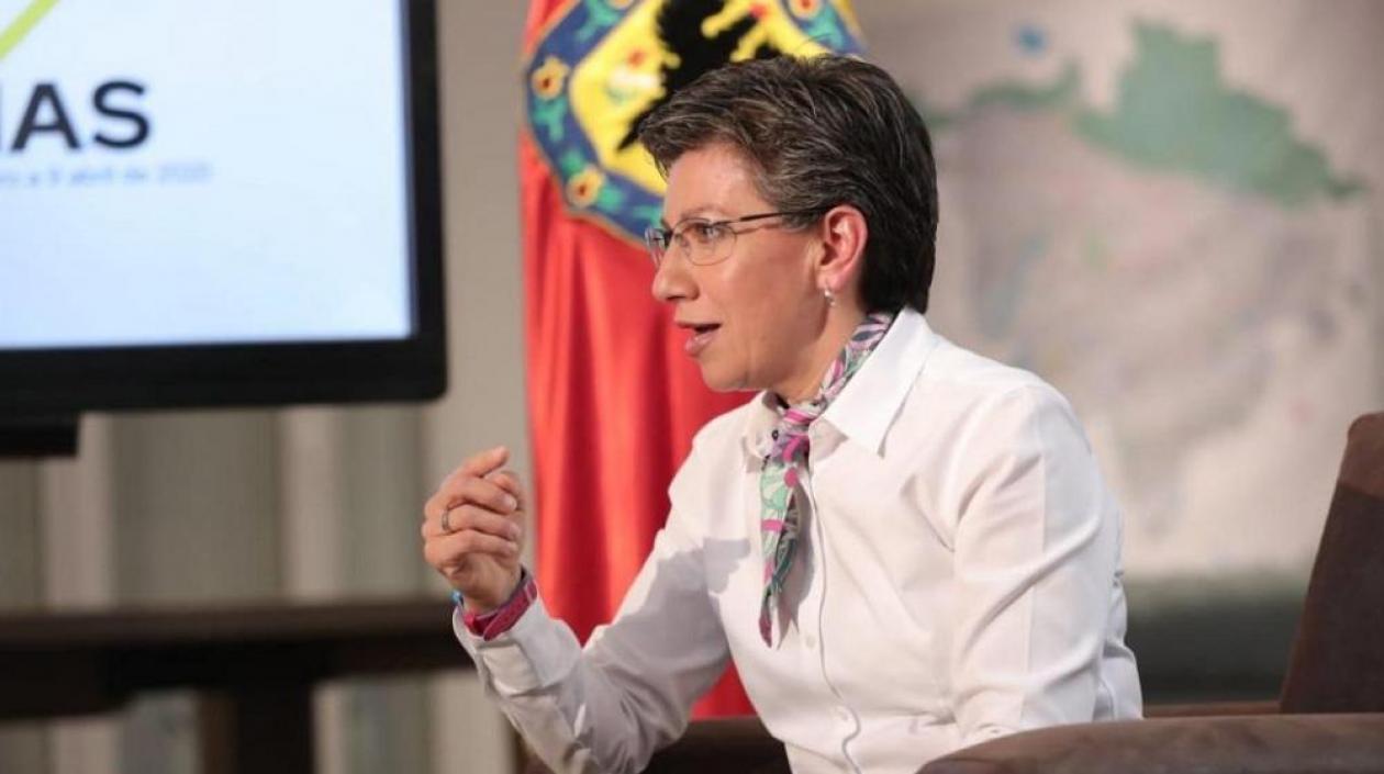 Claudia López, alcaldesa de Bogotá.