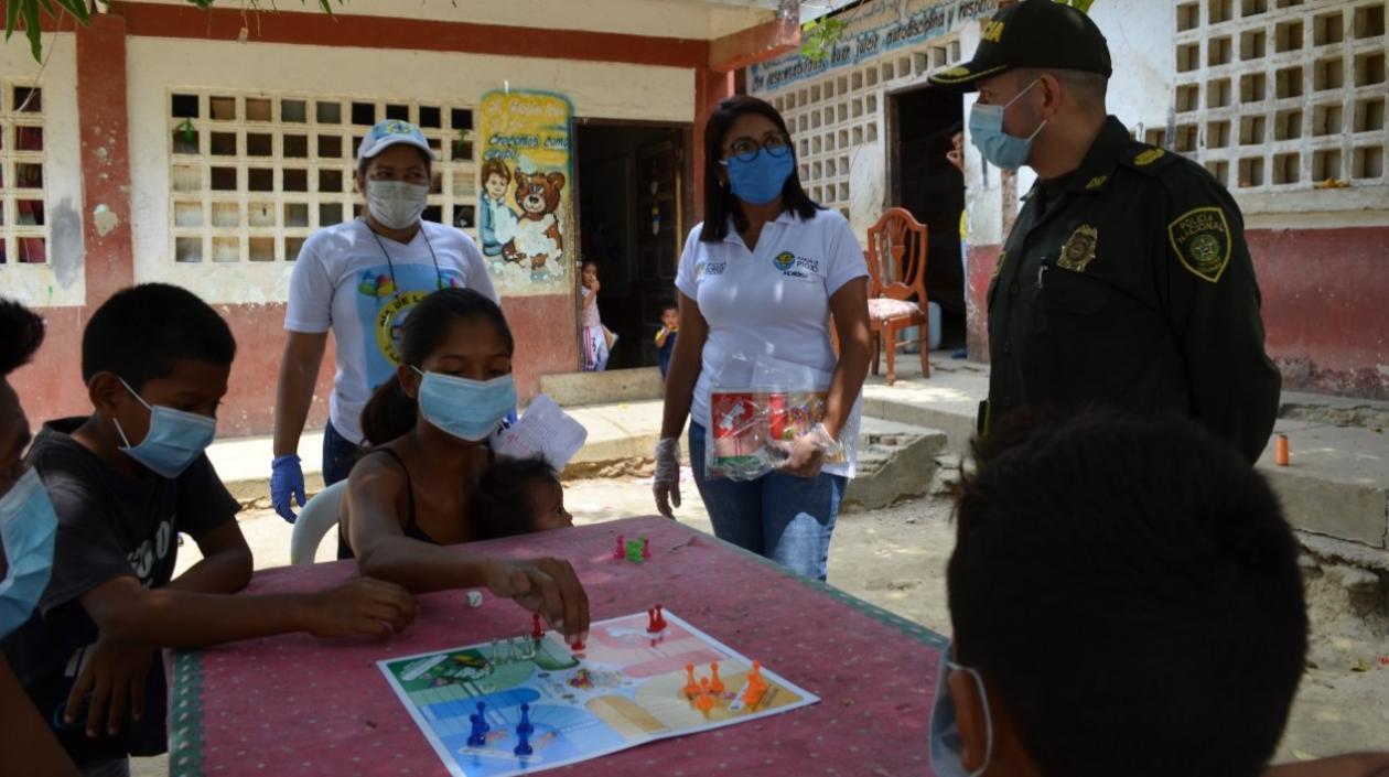 Parqués entregado a los niños.