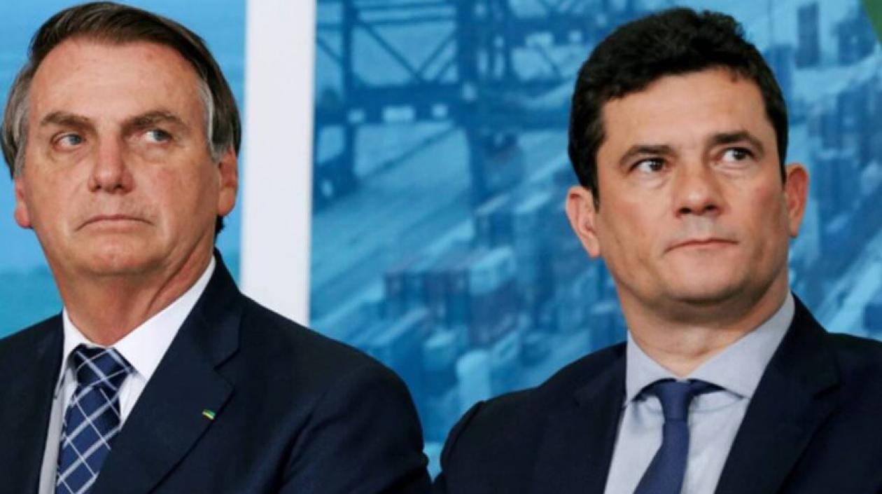 Jair Bolsonaro y Sergio Moro.