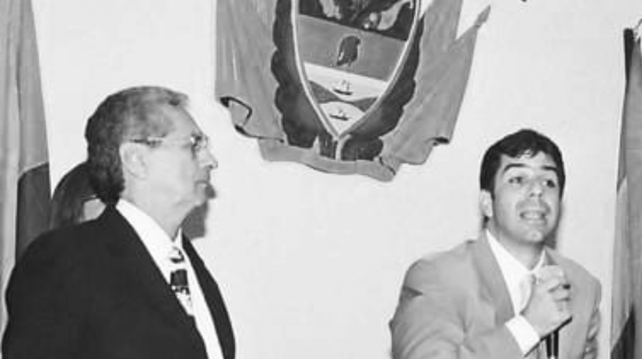 Luis Zapata y Alejandro Char en su época de concejal.