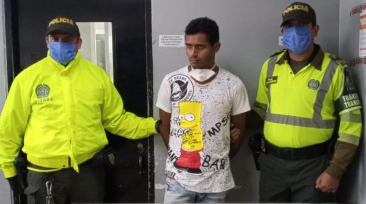 Capturado por hurto.