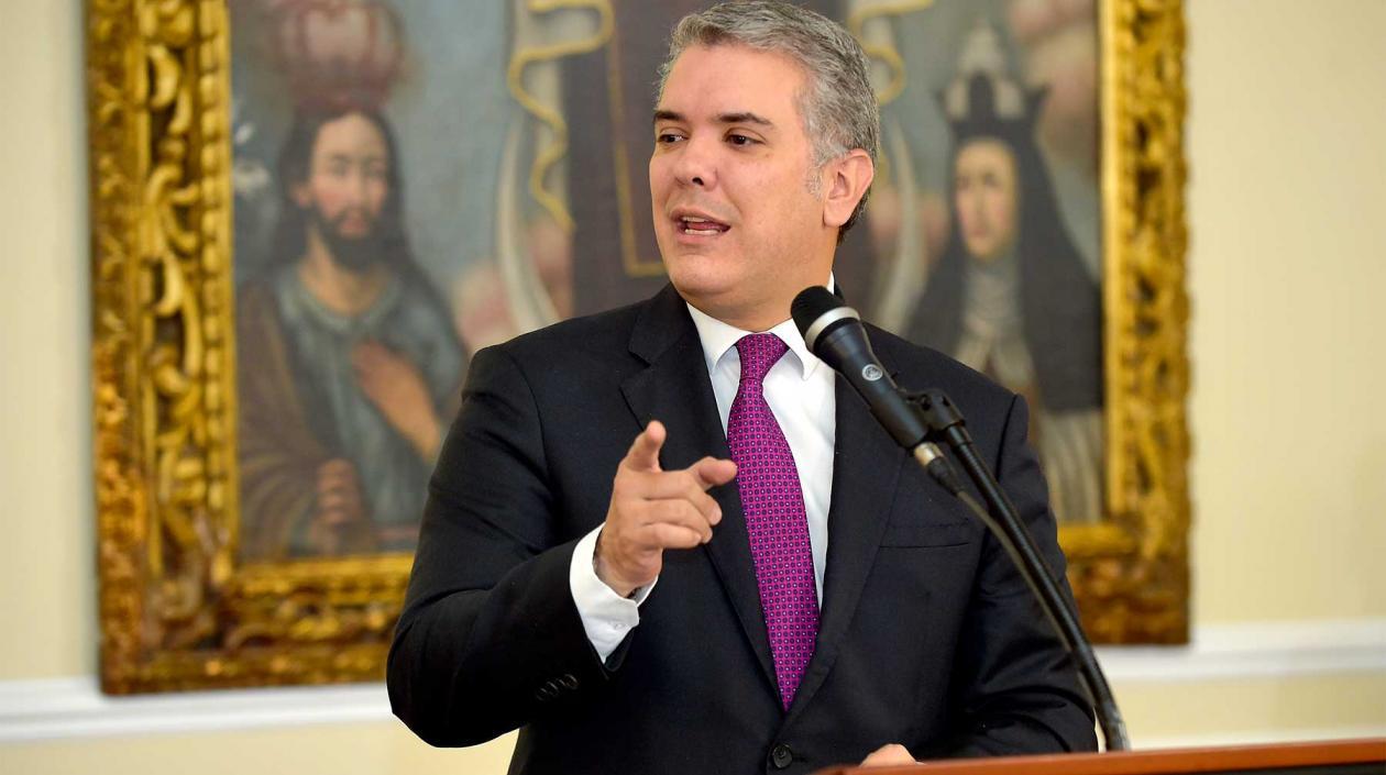 El Presidente de la República, Iván Duque.