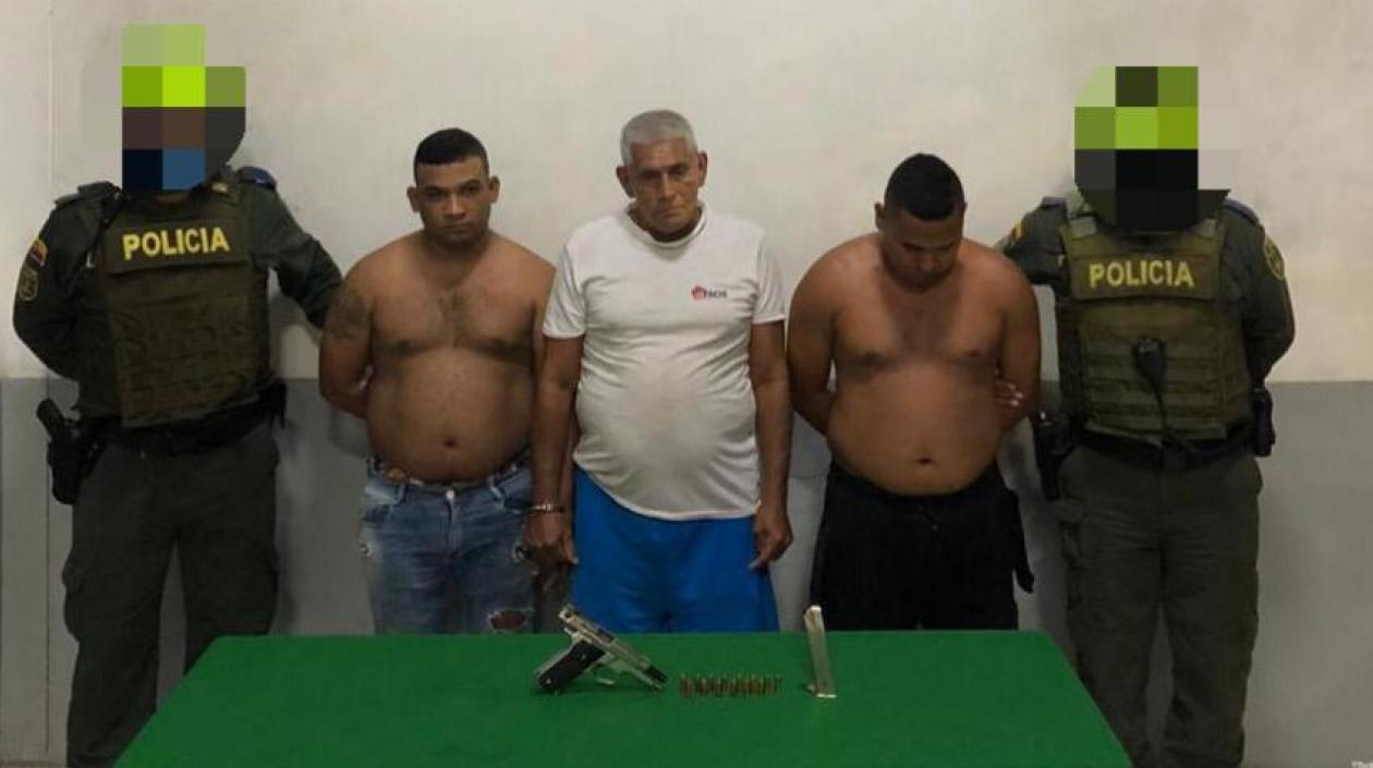 Los tres capturados en la URI de la Fiscalía.