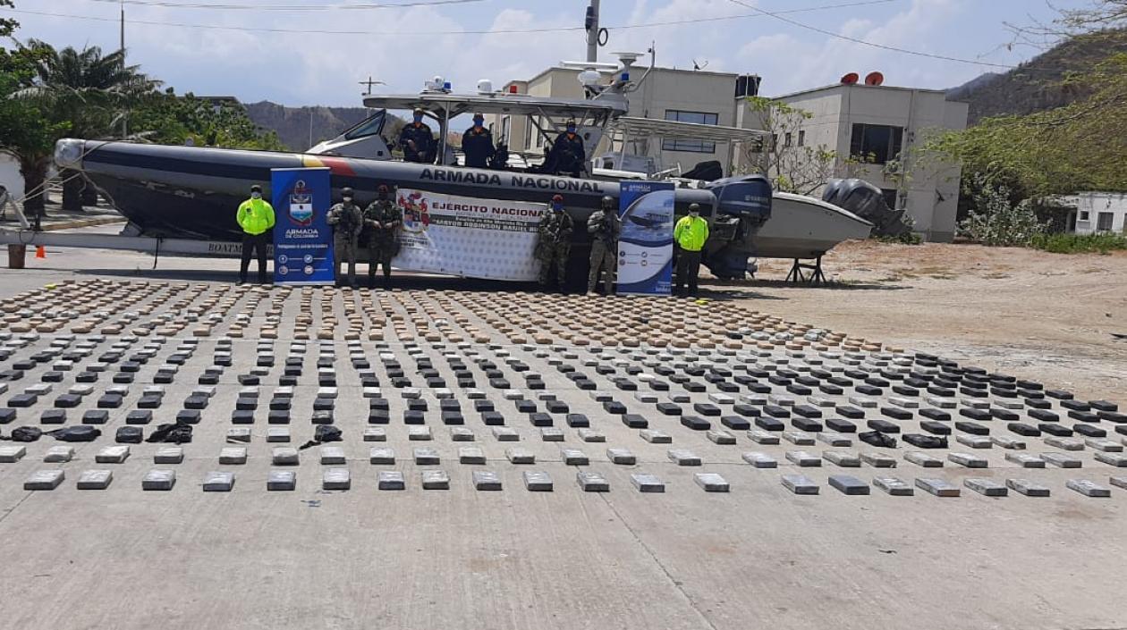 Droga encontrada por las autoridades.