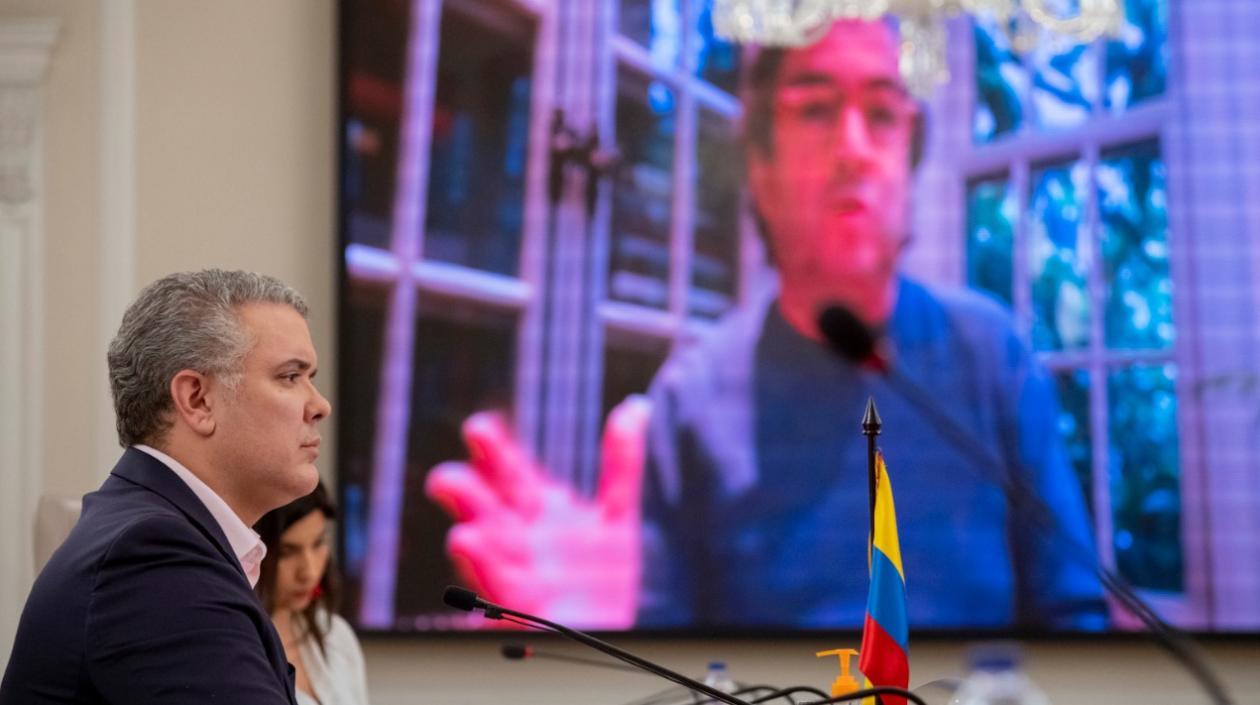  Luis Alberto Moreno, presidente del BID, y el Presidente Iván Duque.