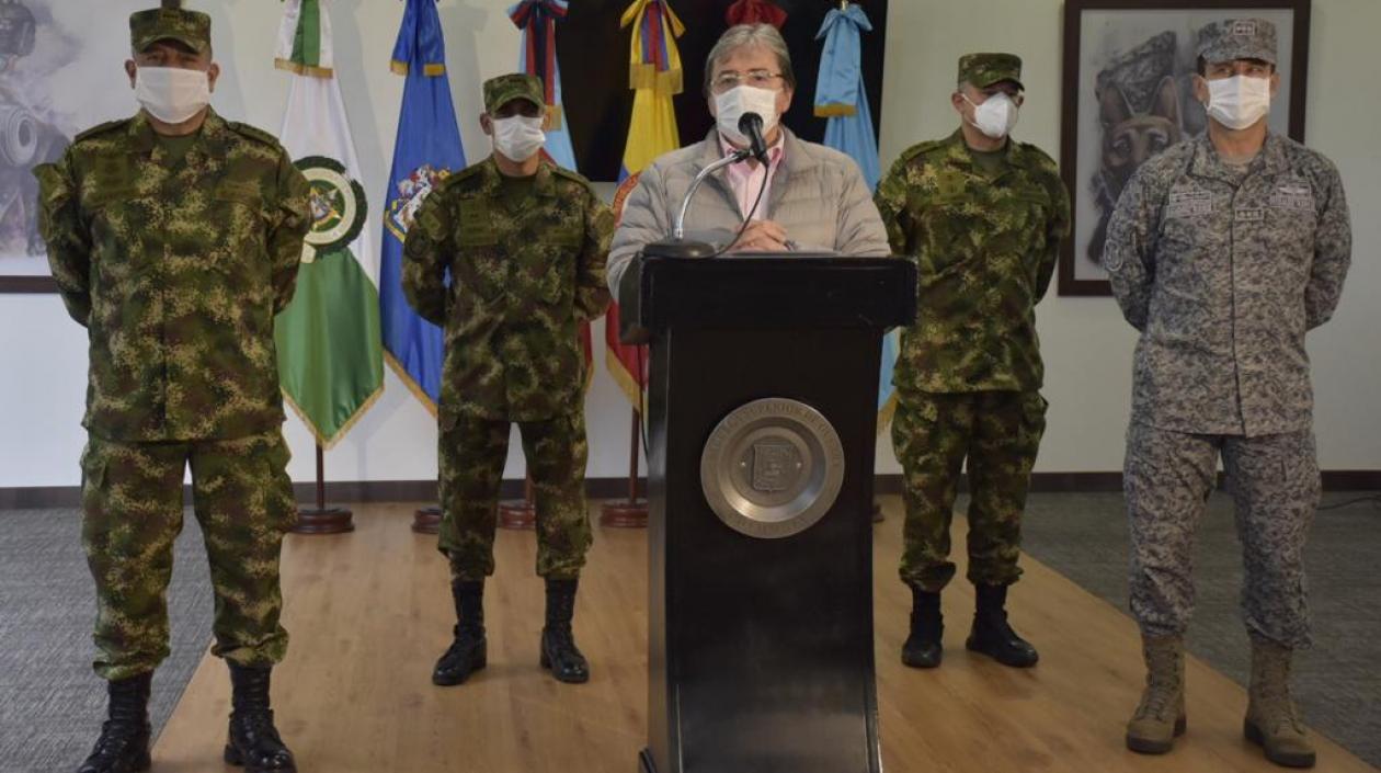 El ministro de defensa, Carlos Holmes Trujillo.