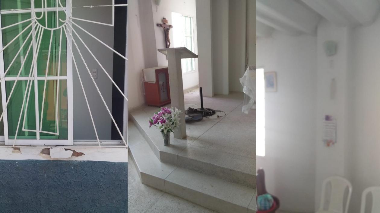 Los ladrones ingresaron por una ventana.