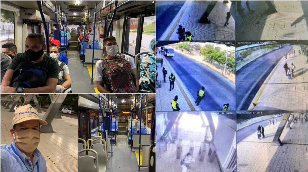 Gerente de Transmetro, Fernando Isaza, supervisa la operación del sistema.