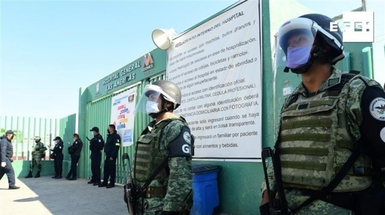 El hospital fue militarizado tras el incidente.