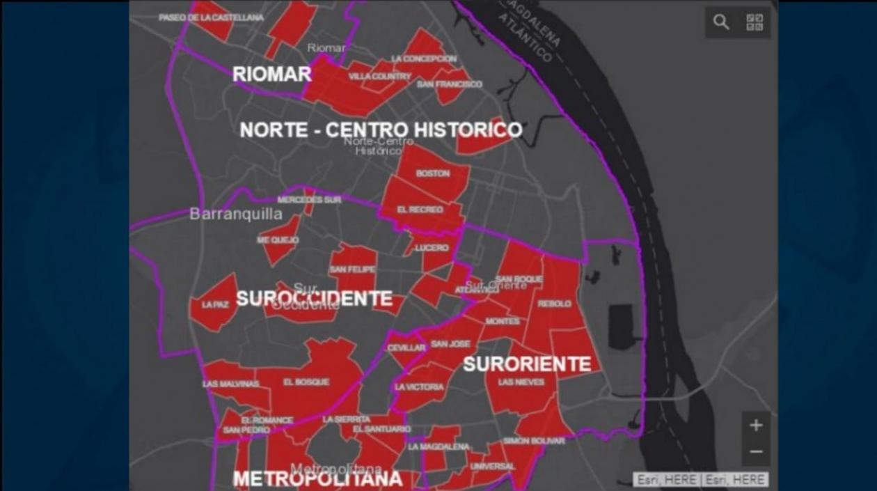 El panorama de casos en Barranquilla.
