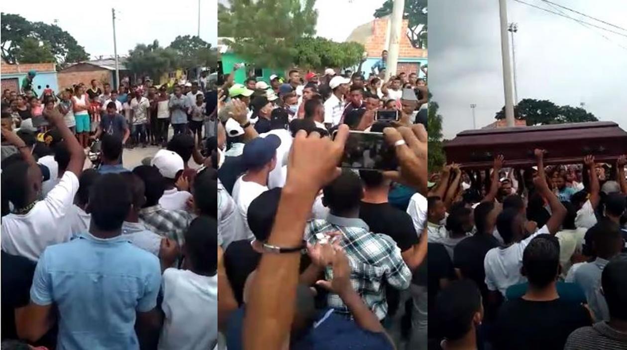 El masivo sepelio en Candelaria, en plena cuarentena.