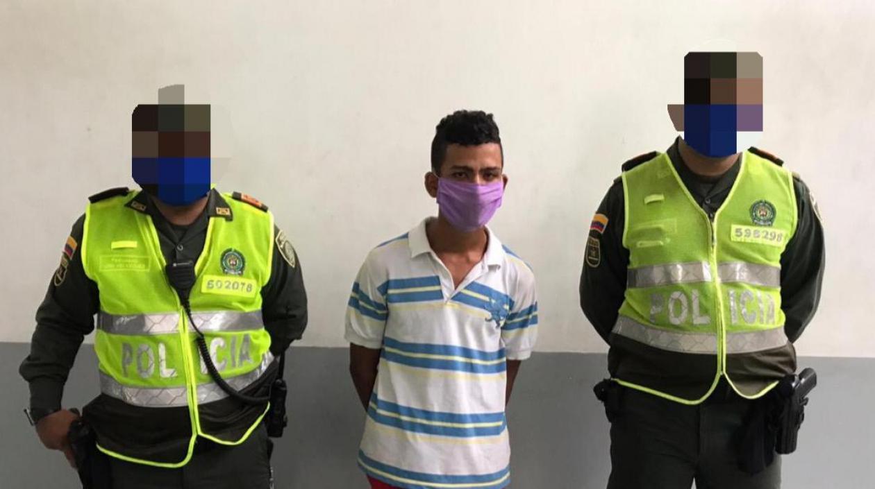 El capturado fue conducido a la URI de la Fiscalía.