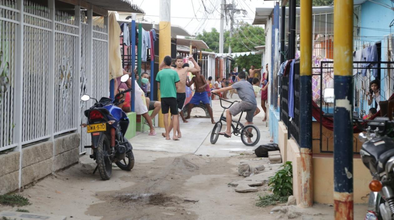 Imagen de una cuadra en Malambo.