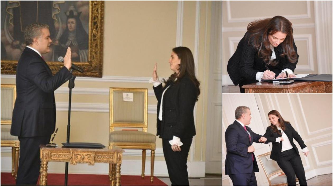 Ministra de las TIC tomó posesión este martes de su cargo ante el Presidente Duque.