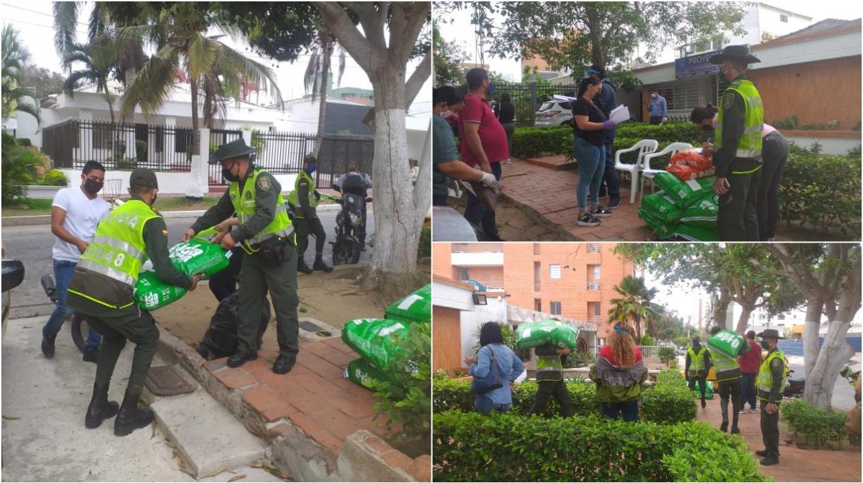Fotos de la actividad de la Policía Ambiental y Ecológica y Fuama.