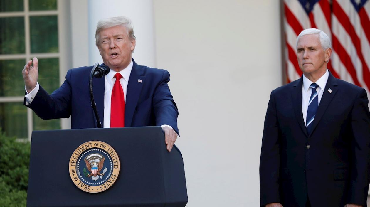 Donald Trump y su vicepresidente Mike Pence.