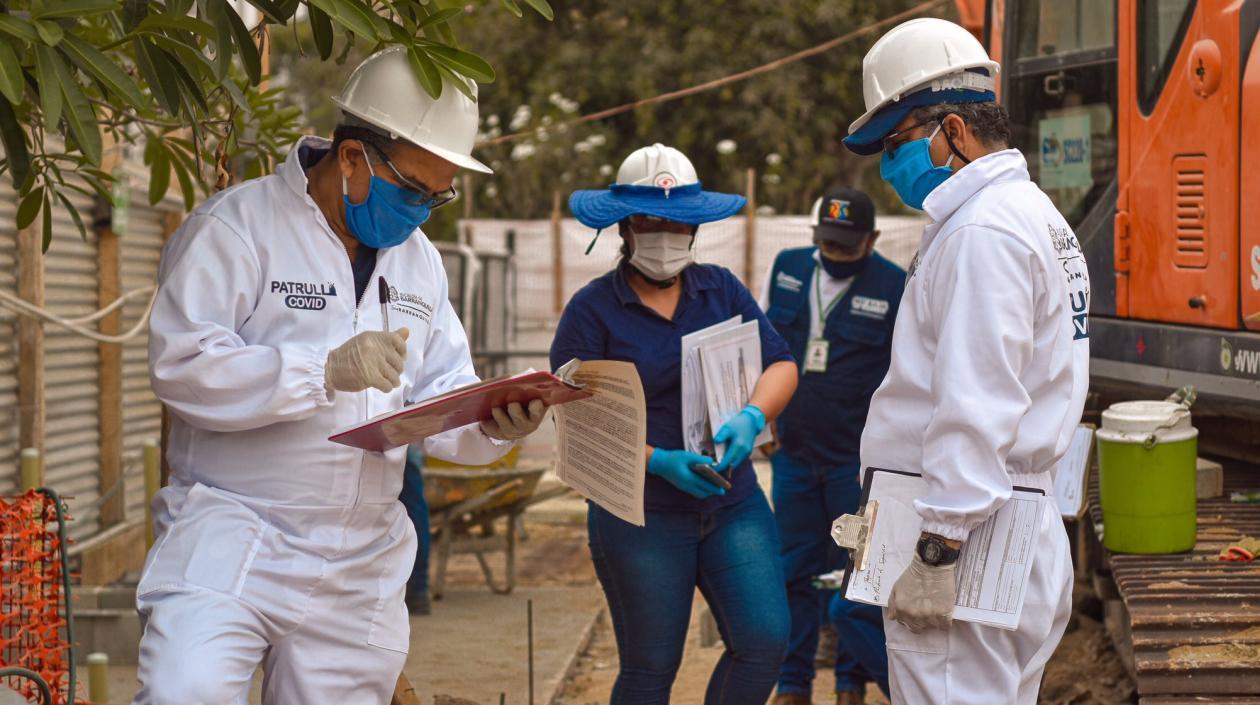 La patrulla Covid sigue controlando en Barranquilla.