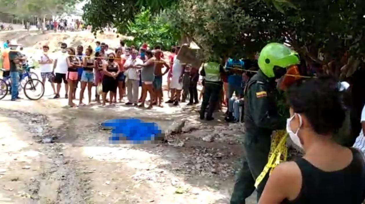 Lugar donde ocurrió el crimen.