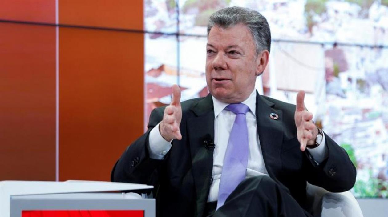 El expresidente colombiano Juan Manuel Santos.