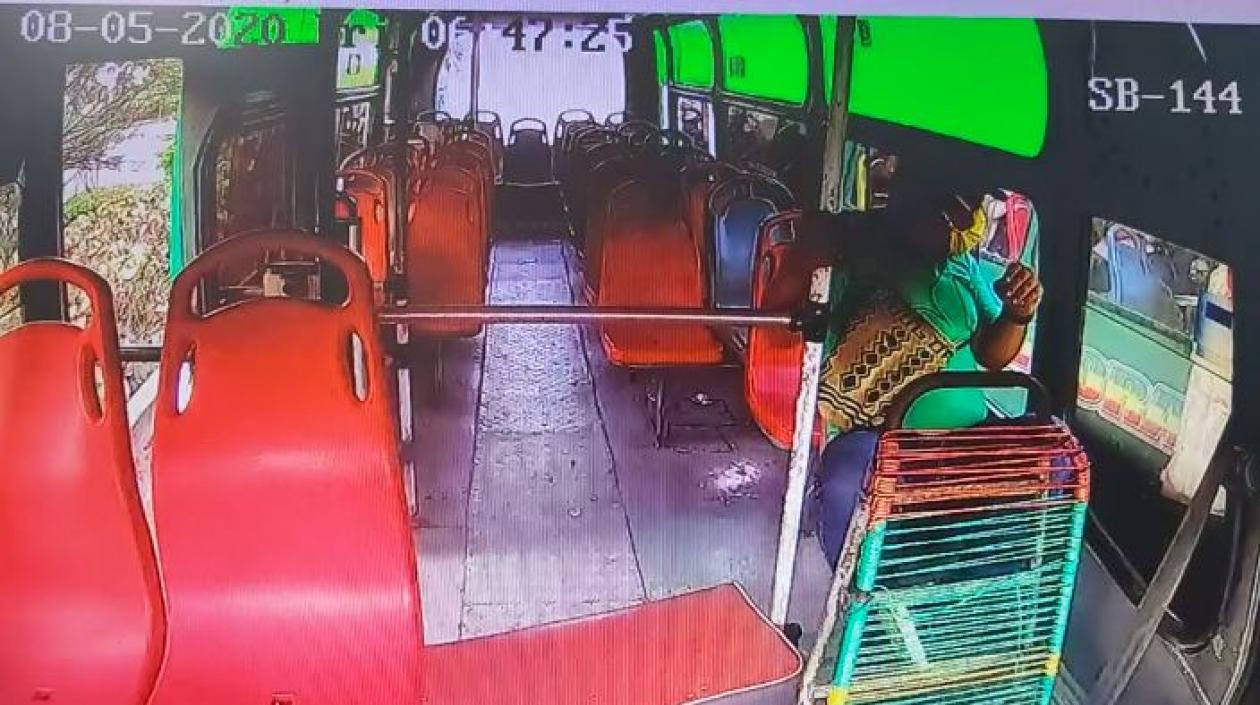 Momento del accidente.