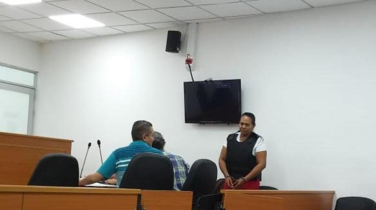 Dalila Duarte en audiencia.