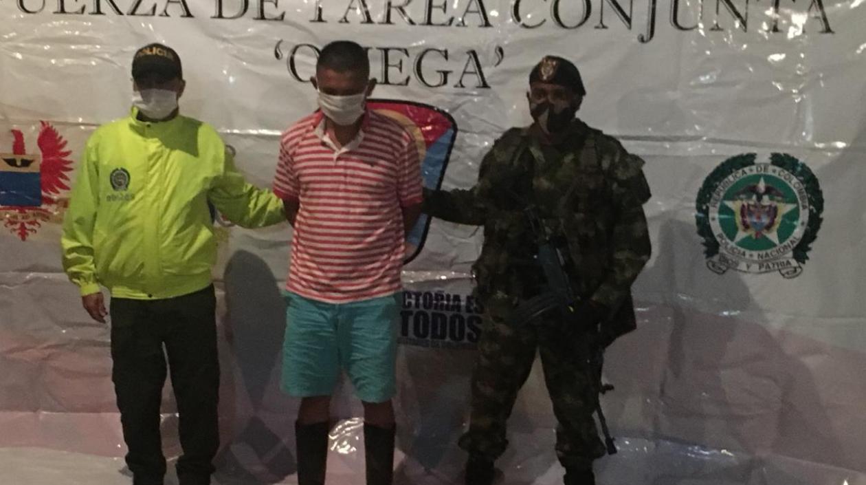  Yohan Arley Fajardo Medina, presunto integrante de un grupo residual que delinque en Meta y Guaviare.