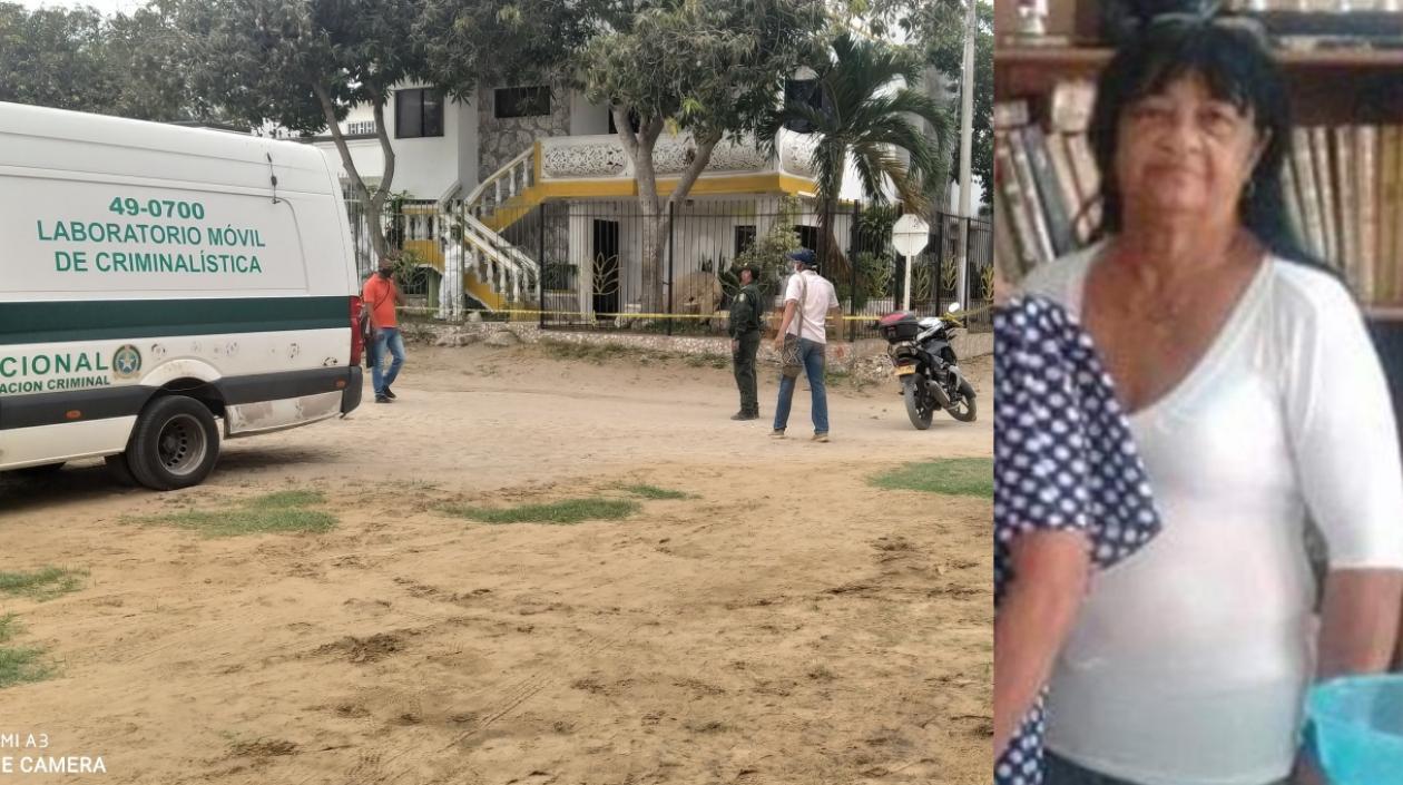 La Sijin llegó a la vivienda a realizar la inspección del cadáver.