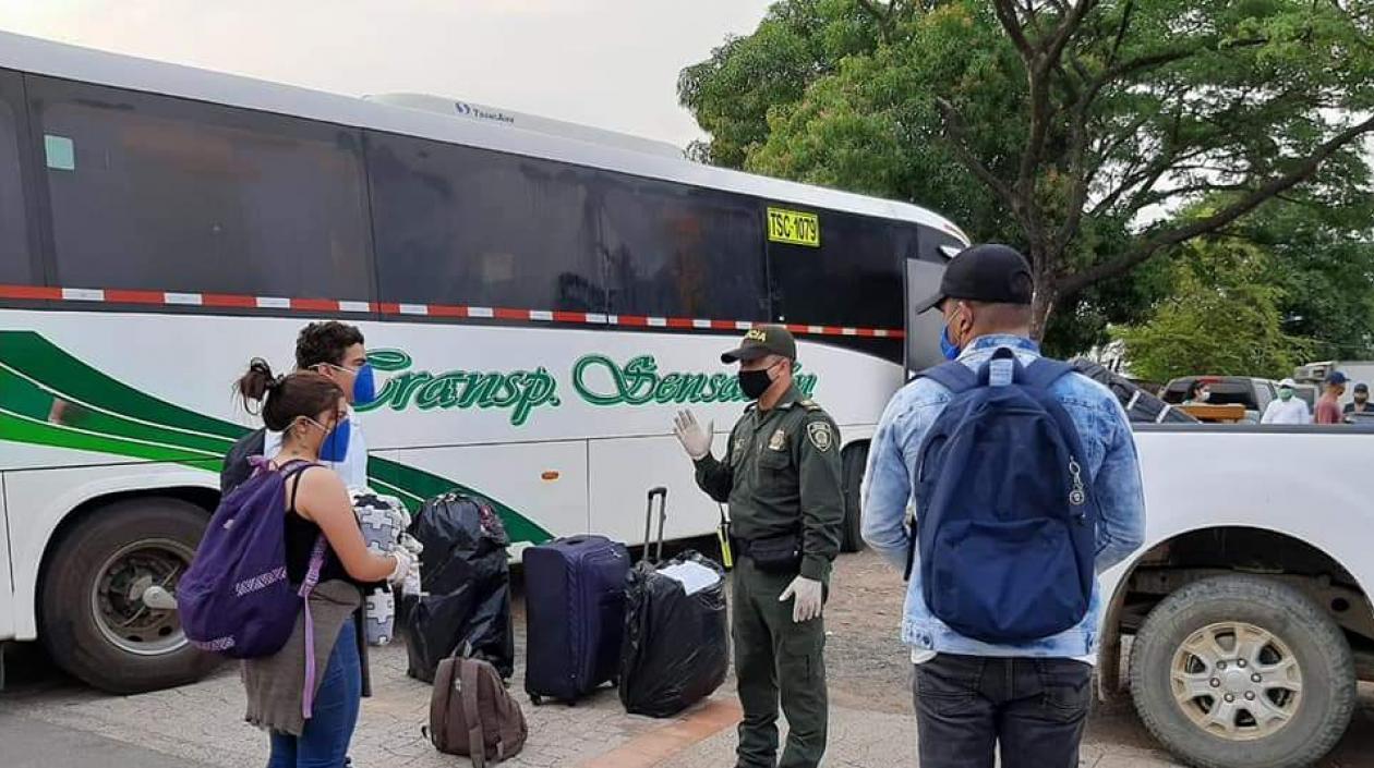 Estudiantes del Cesar, que cursan estudios en la Universidad de Pamplona, regresaron a sus hogares.