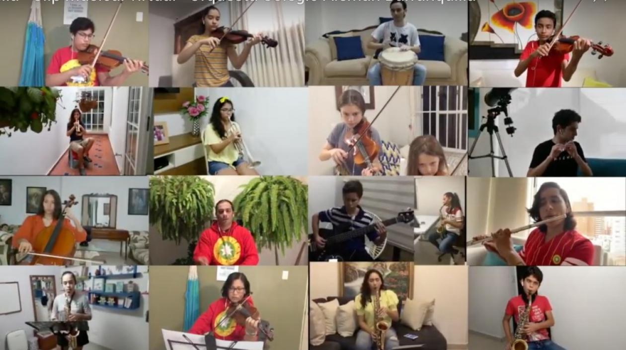 Estudiantes del Alemán en Barranquilla.