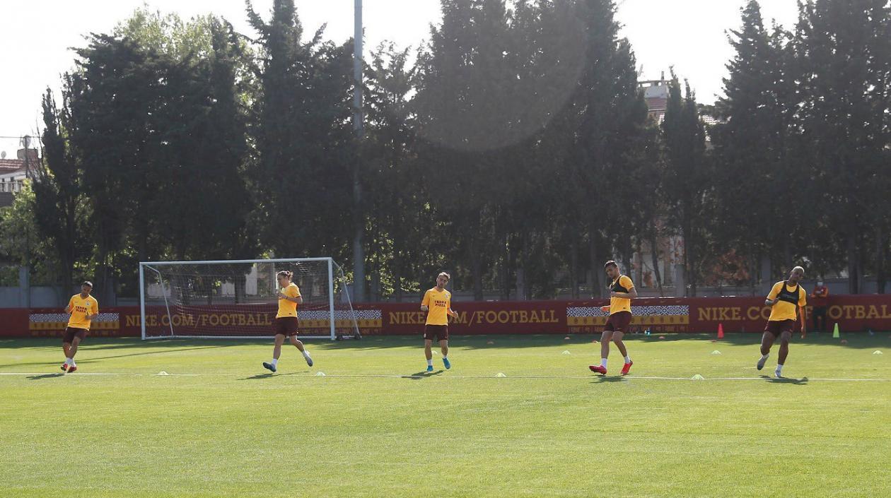 Entrenamiento del equipo turco.