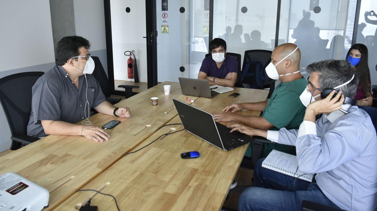 El alcalde Jaime Pumarejo Heins