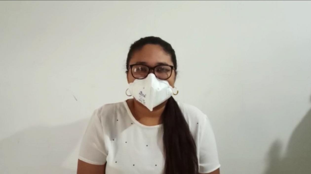 Katty Cervantes, profesional barranquillera liderando la campaña.