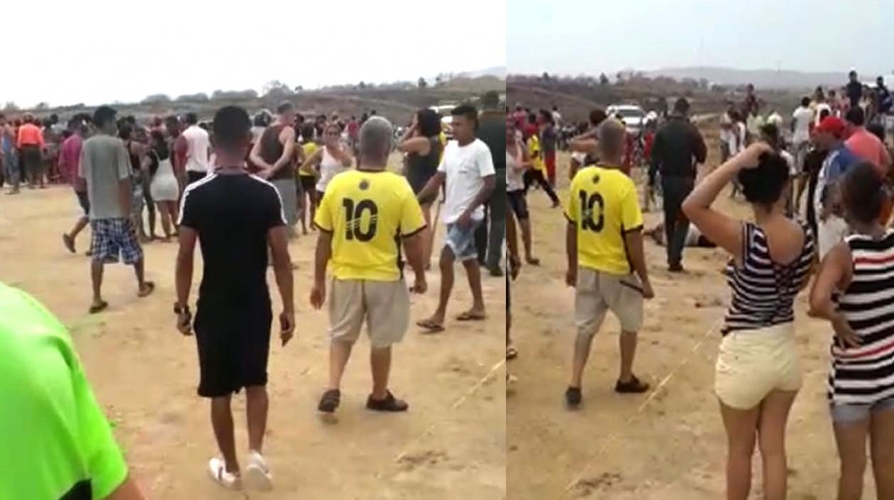 Lugar donde ocurrió el triple crimen.