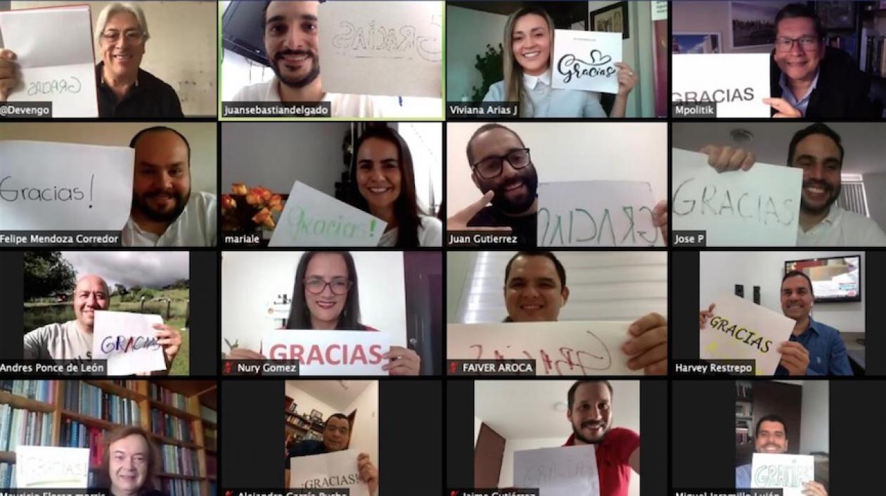 Participación virtual en el evento.