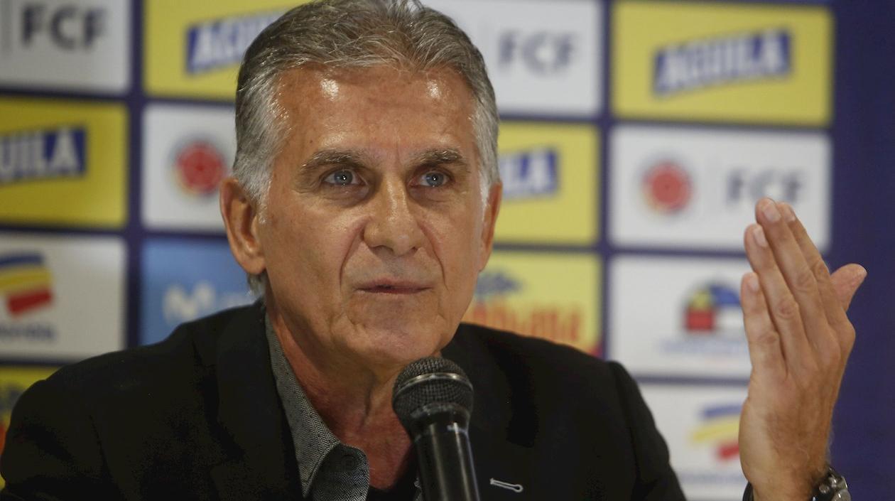 El director técnico de la selección Colombia, Carlos Queiroz.