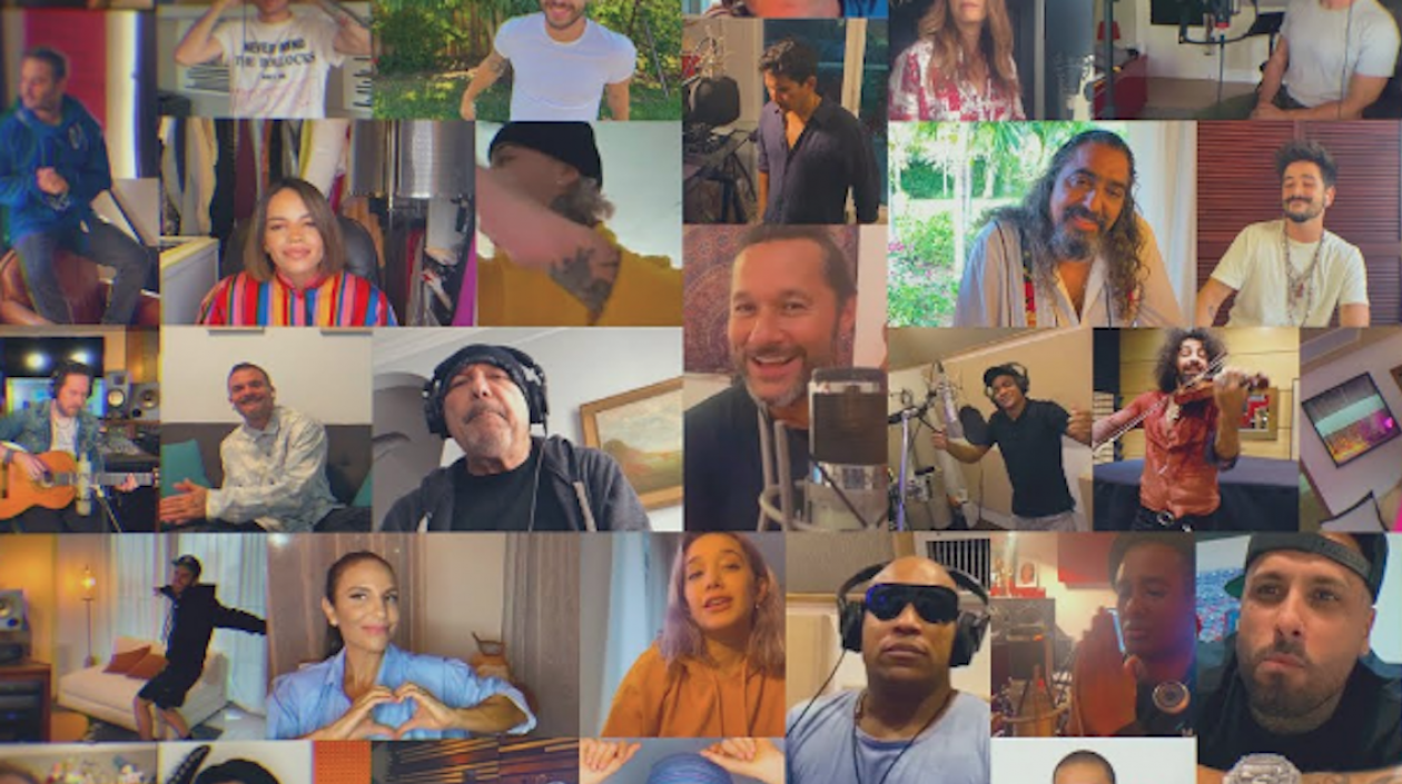 Artistas que participaron en el proyecto Color Esperanza, a favor de la OPS para combatir el coronavirus.