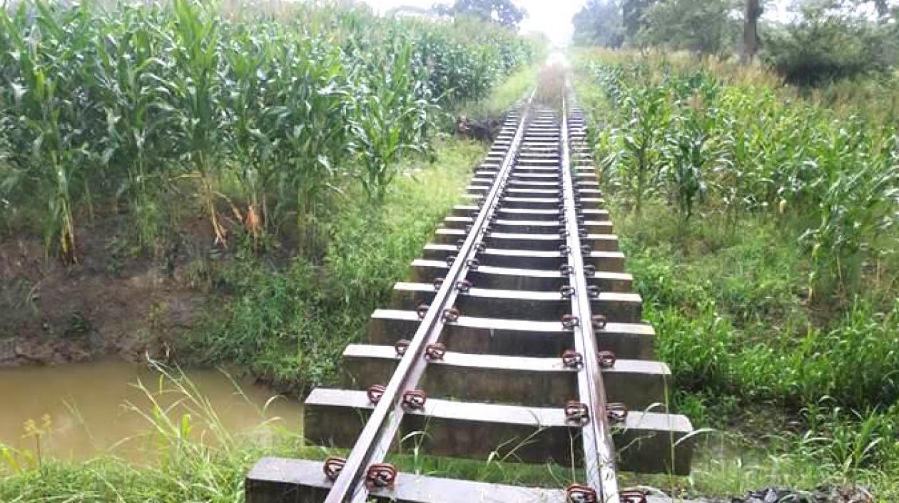 Actualmente, la vía férrea se encuentra en muy mal estado.