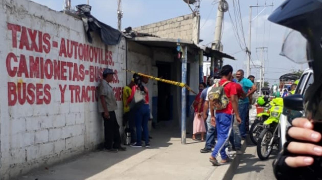 Lugar donde ocurrió el crimen.