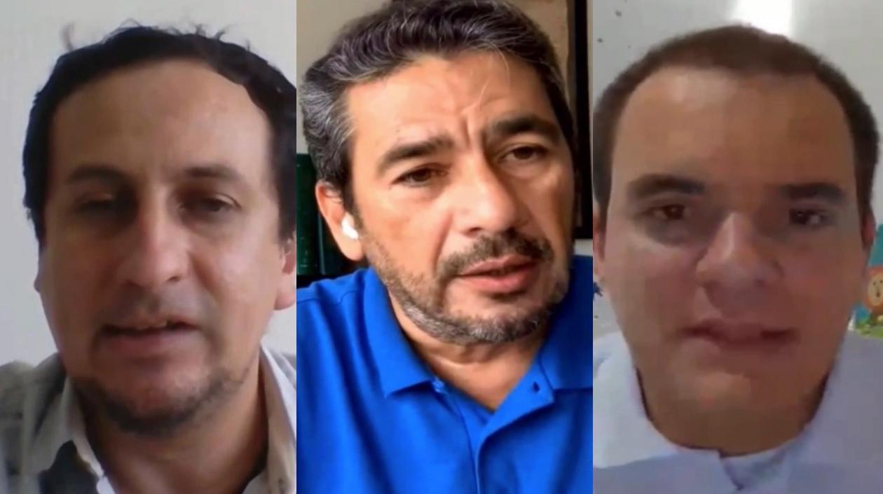 Julián Fernández, Hernando Baquero y Jorge Acosta.