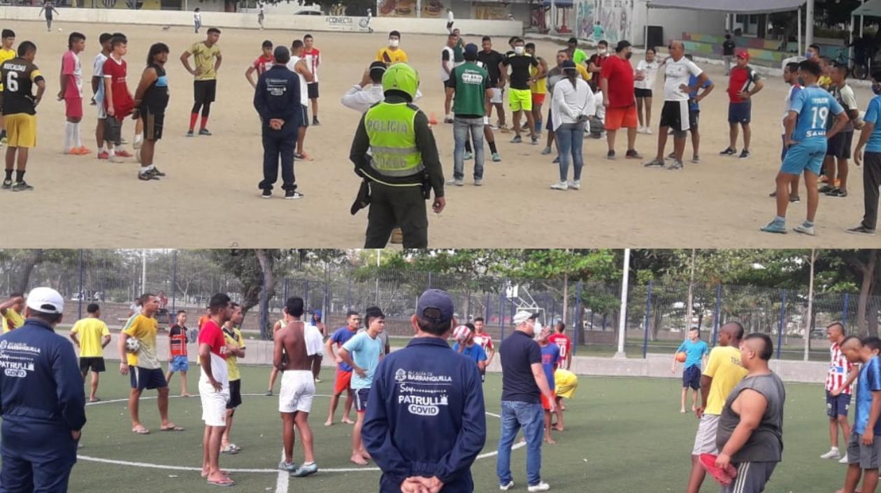 Canchas de Simón Bolívar y La Chinita.