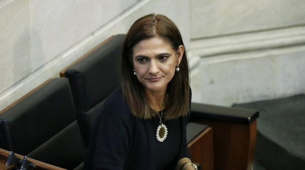 Ministra de Transporte, Ángela María Orozco.