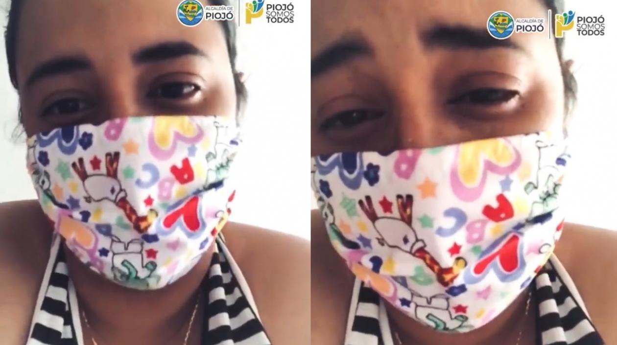 La secretaria de Salud de Piojó, Jennyfer Ripoll.